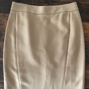 Loft Camel Colored  Pencil Skirt